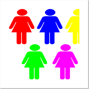 Rainbow Friends Gender Paper Dolls Posters and Art